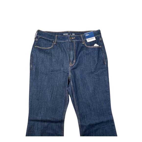 Old Navy Womens High-Rise Flare Jeans Size 12 Dark Wash - Picture 7 of 16